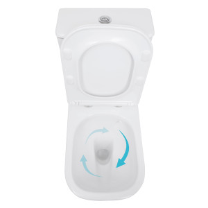 Унитаз напольный Qtap Stork Ultra Quiet 630×350×805 мм с сиденьем Soft-close, White QTSTO27W49260