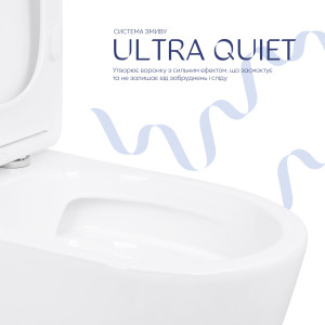 Унитаз напольный Qtap Aquarius Ultra Quiet 620×355×790 мм с сиденьем Soft-close, White QTAQAW27W49262