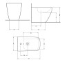 Биде напольное Qtap Cardinal 520×345×400 мм, White QTCAR29W49031