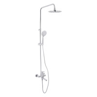 Душевая система универсальная Lidz Latwa 1031 на три потребителя (с изливом) (k35) Chrome LDLAT1031CRM48993