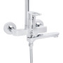Душевая система универсальная Lidz Latwa 1031 на три потребителя (с изливом) (k35) Chrome LDLAT1031CRM48993