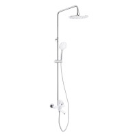 Душевая система универсальная Lidz Latwa 1031 на три потребителя (с изливом) (k35) White LDLAT1031WHI48994
