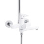 Душевая система универсальная Lidz Latwa 1031 на три потребителя (с изливом) (k35) White LDLAT1031WHI48994