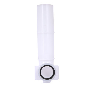 Угловая трубка смыва Qtap 82х74х262 мм White для инсталляции Standard QTSTD167W49807
