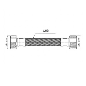 Гибкая подводка для воды Thermo Alliance Forte ВВ 40 см TAF385W40