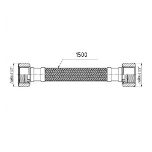 Гибкая подводка для воды Thermo Alliance Forte ВВ 150 см TAF385W150
