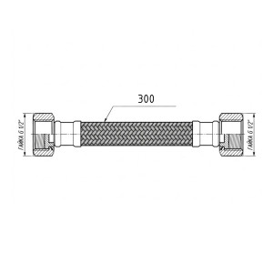 Гибкая подводка для воды Thermo Alliance Forte ВВ 30 см TAF385W30