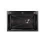Мойка для кухни интегрированная Lidz Handmade H6845B Brushed Black PVD 3,0/1,0 мм LDH6845BRUBLM49456