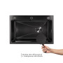Мойка для кухни интегрированная Lidz Handmade H6845B Brushed Black PVD 3,0/1,0 мм LDH6845BRUBLM49456