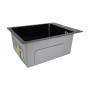 Мойка для кухни интегрированная Lidz Handmade H4050B Brushed Black PVD 3,0/1,0 мм LDH4050BRUBLM49439