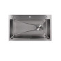Мойка для кухни интегрированная Lidz Handmade H7545 Brushed Steel 3,0/1,0 мм LDH7545BRU49457