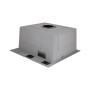 Мойка для кухни интегрированная Lidz Handmade H4545HB Decor Black PVD Honeycomb 2,5/0,5 мм LDH4545HDECBLM49438
