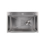 Мойка для кухни интегрированная Lidz Handmade H6845 Brushed Steel 3,0/1,0 мм LDH6845BRU49455