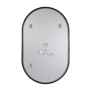Дзеркало Qtap Scorpio (SC1) з LED-підсвічуванням Touch, з антизапотіванням, з димером, рег. темп. кольору (3000-6500K) Black QTSC500800