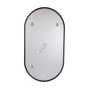 Дзеркало Qtap Scorpio (SC1) з LED-підсвічуванням Touch, з антизапотіванням, з димером, рег. темп. кольору (3000-6500K) Black QTSC500900