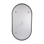 Дзеркало Qtap Scorpio (SC1) з LED-підсвічуванням Touch, з антизапотіванням, з димером, рег. темп. кольору (3000-6500K) Black QTSC500900