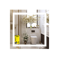 Зеркало Lidz Kubis (KU1) 700х700 с LED-подсветкой Touch, с антизапотеванием, с диммером, рег. яркости LDKU70070049287