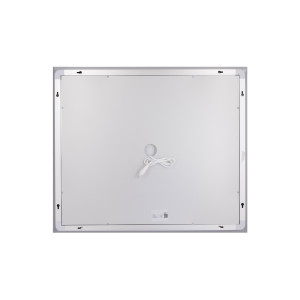 Дзеркало Lidz Kubis (KU1) 600х700 з LED-підсвічуванням Touch, з антизапотіванням, з димером, рег. яскравості LDKU60070049285