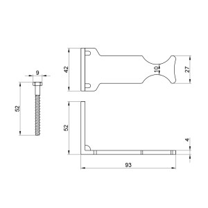 Крепление радиаторное Thermo Alliance Standart боковое SD114