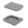 Унитаз подвесной Qtap Tern Ultra Quiet 520×345×325 мм, Stone grey, с сиденьем Slim Duroplast / Soft-close / Quick Release QTTER26SG49000