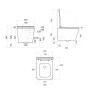 Унитаз подвесной Qtap Tern Ultra Quiet 520×345×325 мм, Marble, с сиденьем Slim Duroplast / Soft-close / Quick Release QTTER26MR49002