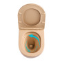 Унитаз подвесной Qtap Robin Ultra Quiet 520×365×340 мм, Beige, с сиденьем Slim Duroplast / Soft-close / Quick Release QTROB26SB48997