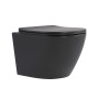 Унитаз подвесной Qtap Robin Ultra Quiet 520×365×340 мм, Anthracite, с сиденьем Slim Duroplast / Soft-close / Quick Release QTROB26AN48995