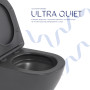 Унитаз подвесной Qtap Robin Ultra Quiet 520×365×340 мм, Anthracite, с сиденьем Slim Duroplast / Soft-close / Quick Release QTROB26AN48995