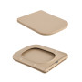 Унитаз подвесной Qtap Tern Ultra Quiet 520×345×325 мм, Beige, с сиденьем Slim Duroplast / Soft-close / Quick Release QTTER26SB49001