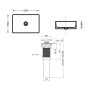 Раковина накладна Qtap Tern 610x350x135 мм, Beige, прямокутна, з донним клапаном QTTER188SB49790