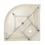 Душовий бокс Lidz Tani SB100x100.SAT.LOW.GR, скло тоноване 4 мм