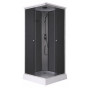Душовий бокс Lidz Kubis SB90x90.SAT.LOW.GR, скло тоноване 4 мм