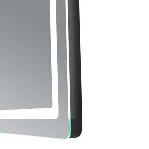 Дзеркало Qtap Mideya (MI2) 1000х800 з годинником, з LED-підсвічуванням Touch, з антизапотіванням, димером, рег. яскравості QTMID100080049266
