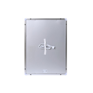 Дзеркало Qtap Mideya (MI2) 600х800 з годинником, з LED-підсвічуванням Touch, з антизапотіванням, димером, рег. яскравості QTMID100080049267