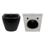 Комплект Qtap Robin Matt Black 2 в 1: унітаз підвісний  Ultra Quiet QT13332381АSMB + біде підвісне QT1355046FMB