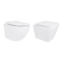 Акційний набір: Унітаз підвісний Jay Ultra Quiet QT07335177W 485х360х320 + Tern Ultra Quiet QT17332303ASW 490x365x325