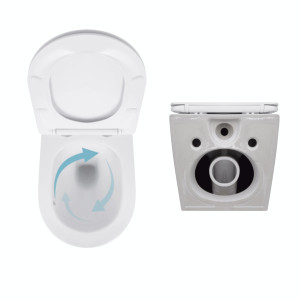 Акційний набір: Унітаз підвісний Jay Ultra Quiet QT07335177W 485х360х320 + Tern Ultra Quiet QT17332303ASW 490x365x325
