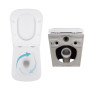 Акційний набір: Унітаз підвісний Jay Ultra Quiet QT07335177W 485х360х320 + Tern Ultra Quiet QT17332303ASW 490x365x325