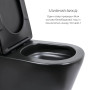 Комплект 2 в 1: унитаз напольный Qtap Scorpio Matt Black QT14226088AMB + набор гигиенического душа Lidz Aria Black LDARI110BLA43394