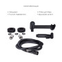 Комплект 2 в 1: унитаз напольный Qtap Scorpio Matt Black QT14226088AMB + набор гигиенического душа Lidz Aria Black LDARI110BLA43394