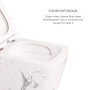 Комплект Qtap Tern Marble 3 в 1: підвісний унітаз Ultra Quiet + біде підвісне + раковина накладна QTTERMR49164