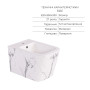 Комплект Qtap Tern Marble 3 в 1: підвісний унітаз Ultra Quiet + біде підвісне + раковина накладна QTTERMR49164
