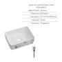 Комплект Qtap Tern Marble 3 в 1: підвісний унітаз Ultra Quiet + біде підвісне + раковина накладна QTTERMR49164