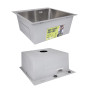 Акционный набор Lidz: мойка H5050H интегрированная Decor Honeycomb 2,5/0,5 мм LDH5050DEC48365 + Смеситель Aria для кухни с гибким изливом (k35) Grey
