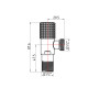Комплект угловых кранов (круг, красный+синий) Thermo Alliance Standart 1/2"НН, нерж, хром, керам. букса TAS350W1515RB