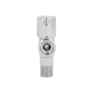 Кран угловой Thermo Alliance Standart  (палочка) 1/2"Нх3/4"Н, нерж, хром, керам. букса TAS349W1520