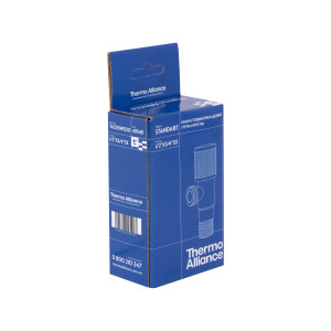 Кран угловой Thermo Alliance Standart (круг) 1/2"Нх3/4"Н, нерж, хром, керам. букса TAS351W1520