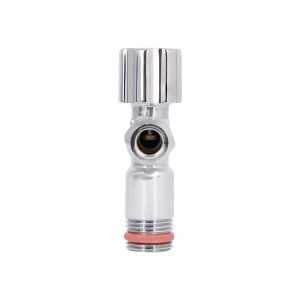 Кран угловой Thermo Alliance Forte вентельный 1/2"Нх3/8"Н с переходником M10, хром TAF341W159