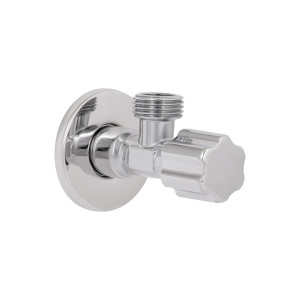 Кран угловой Thermo Alliance Forte вентельный 1/2"НН, хром TAF341W1515