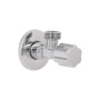 Кран угловой Thermo Alliance Forte вентельный 1/2"НН, хром TAF341W1515